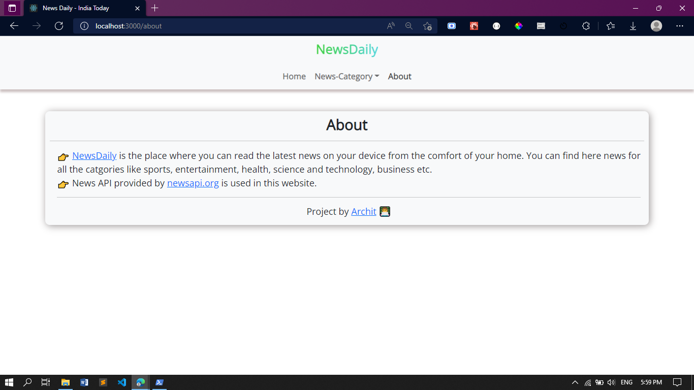 GitHub - Archit-Suthar/NewsDaily: A web application where you can read ...