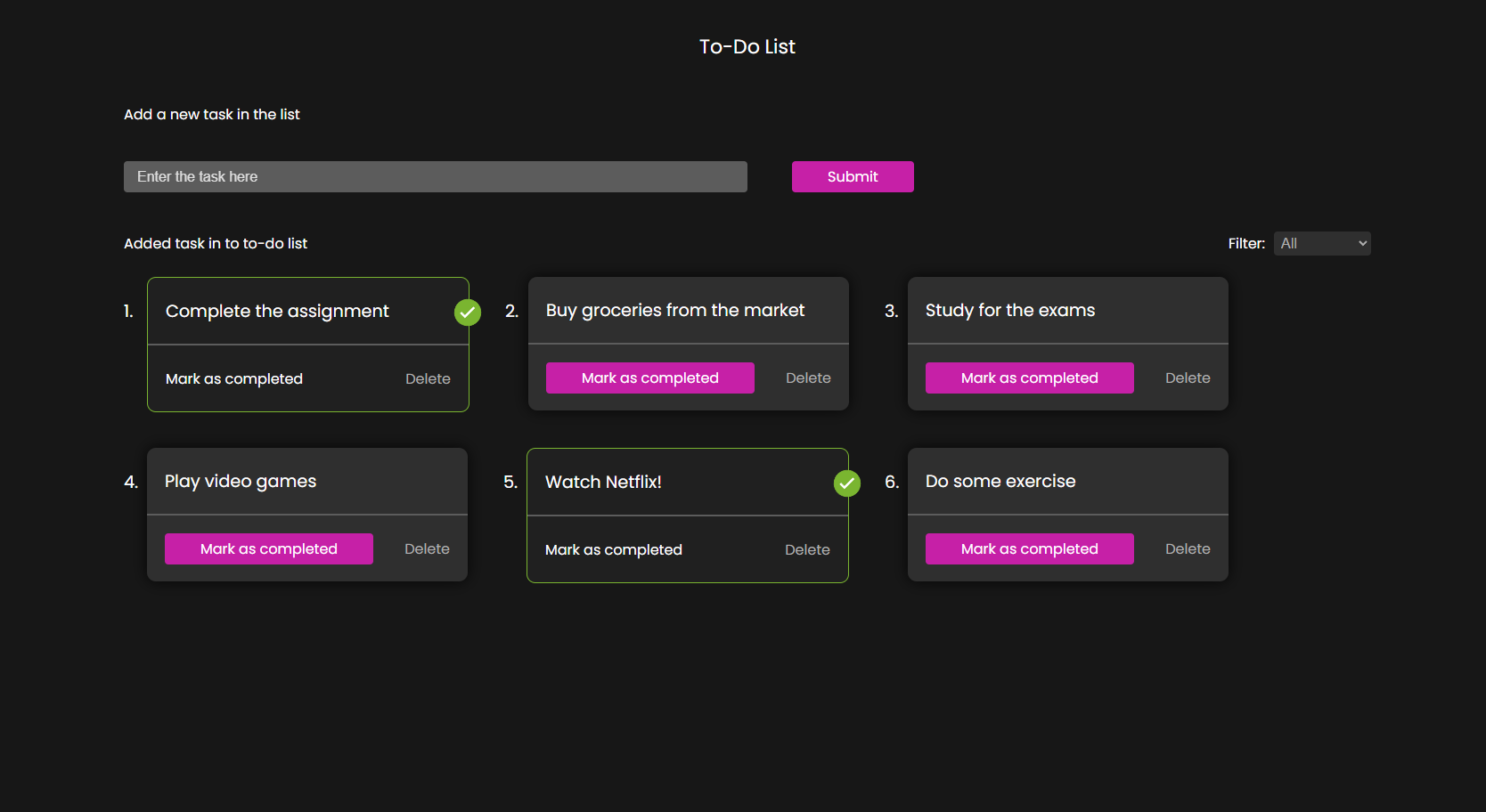 GitHub - anomic30/To-Do-App: Todo app made with React.js, Node.js & MongoDB