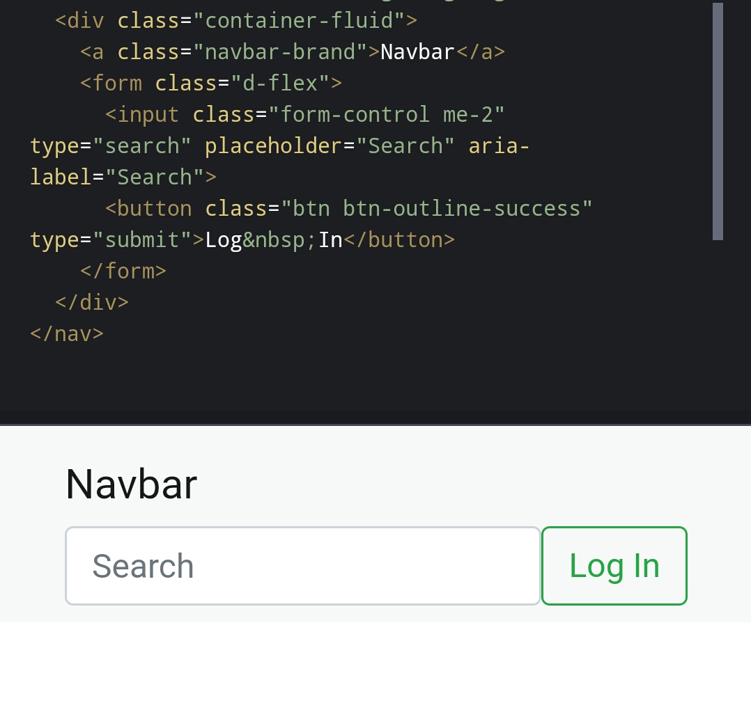 More than one word in navbar search button will cause the second word to  wrap. · Issue #33184 · twbs/bootstrap · GitHub
