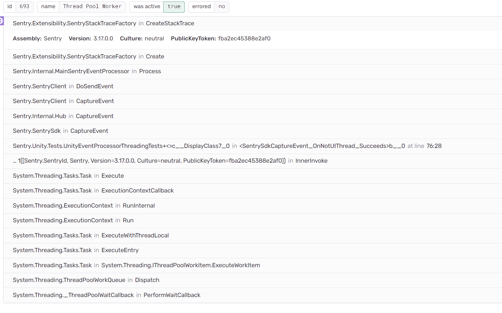 Stack trace in Task.Run() look weird · Issue 845 · getsentry/sentry