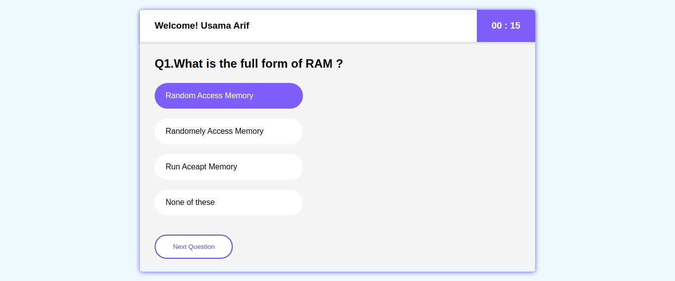 GitHub - Usama176/Qiuz-App: this is a Quiz Web Application w/c takes ...