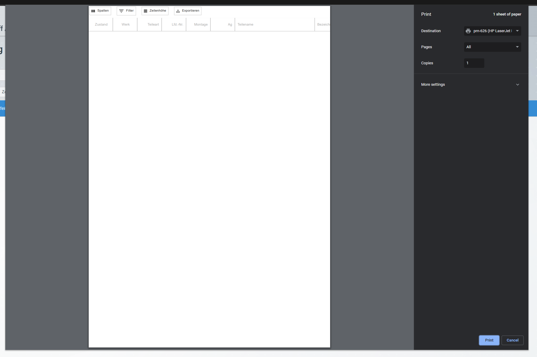 Changing DataGrid Font Breaks Print Export Issue 8886 Mui mui x