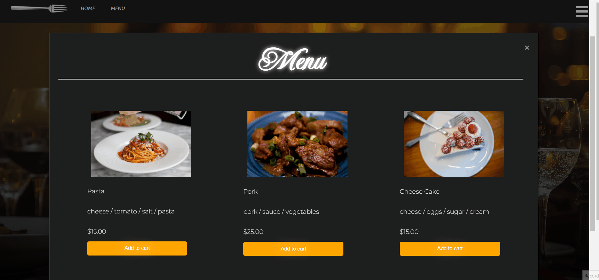 GitHub - aleksanderstoyanov/Restaurant: University Project for the HTML ...