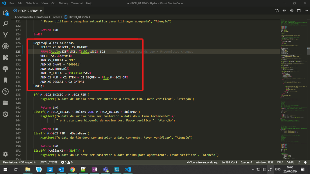 Problema no Syntax Highlight para o BeginSQL · Issue #130 · totvs/tds ...