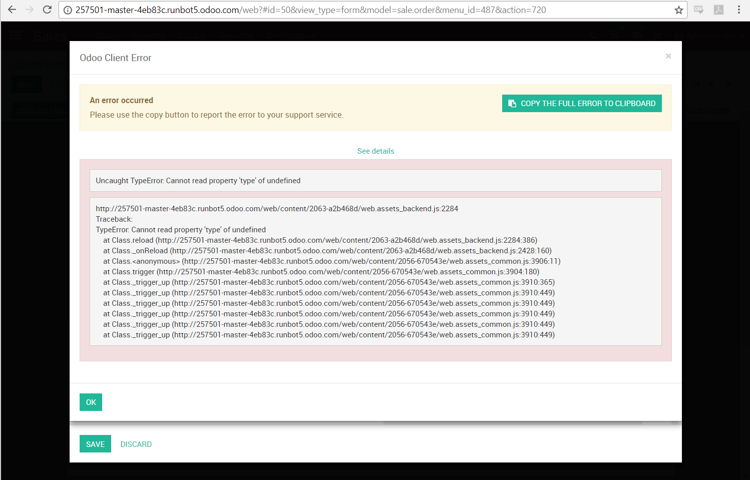 JS Error setting taxes on accounts - master · Issue #19052 · odoo/odoo ...