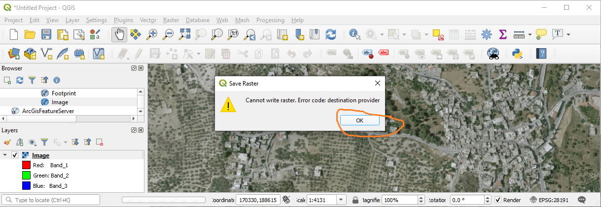 QGIS fails to export data of dynamic and cached web map services and ...
