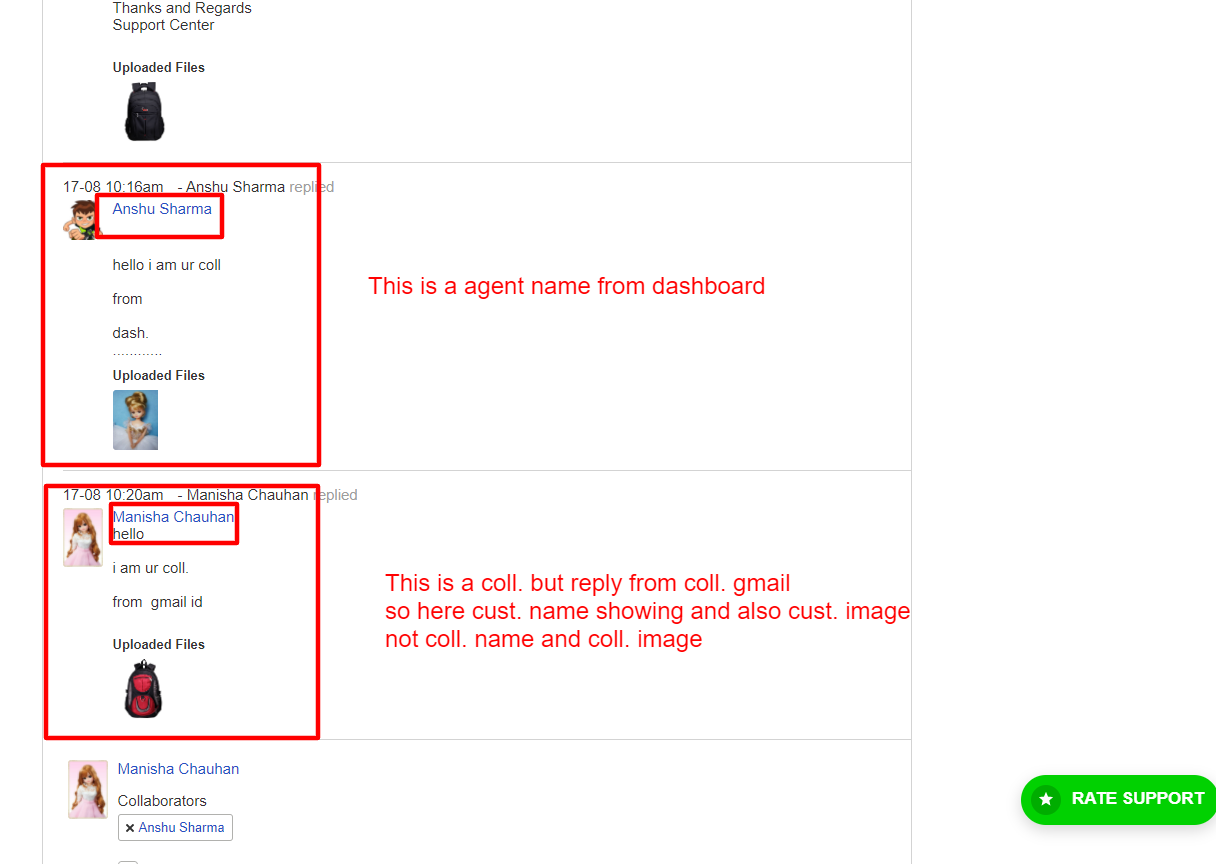Reply from collaborator gmail so collaborator name is not showing ...