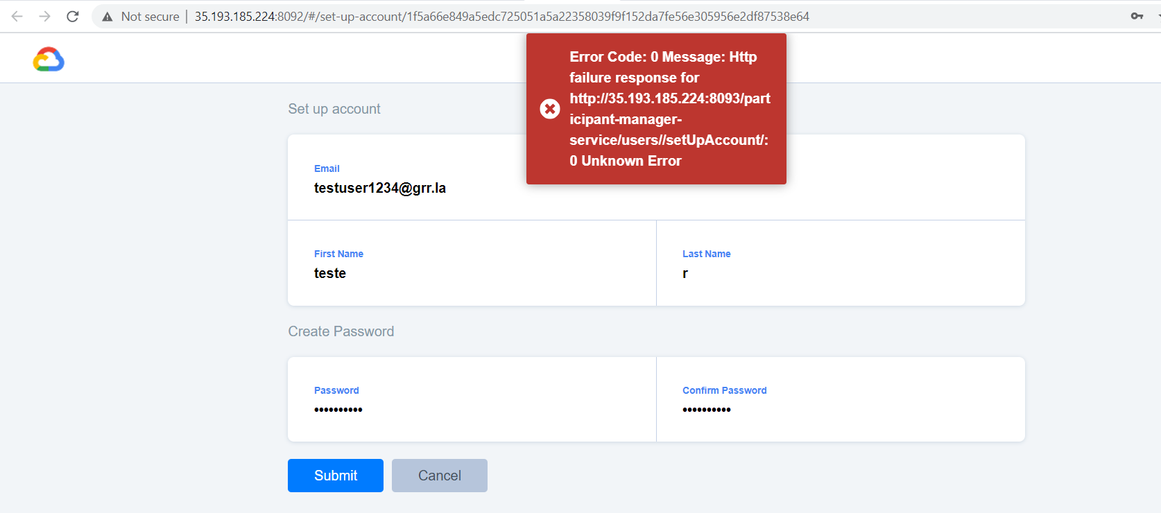 New user error · Issue #1462 · GoogleCloudPlatform/fda-mystudies · GitHub