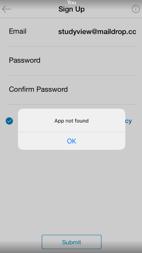 iOS: unable to sign up · Issue #1969 · GoogleCloudPlatform/fda ...