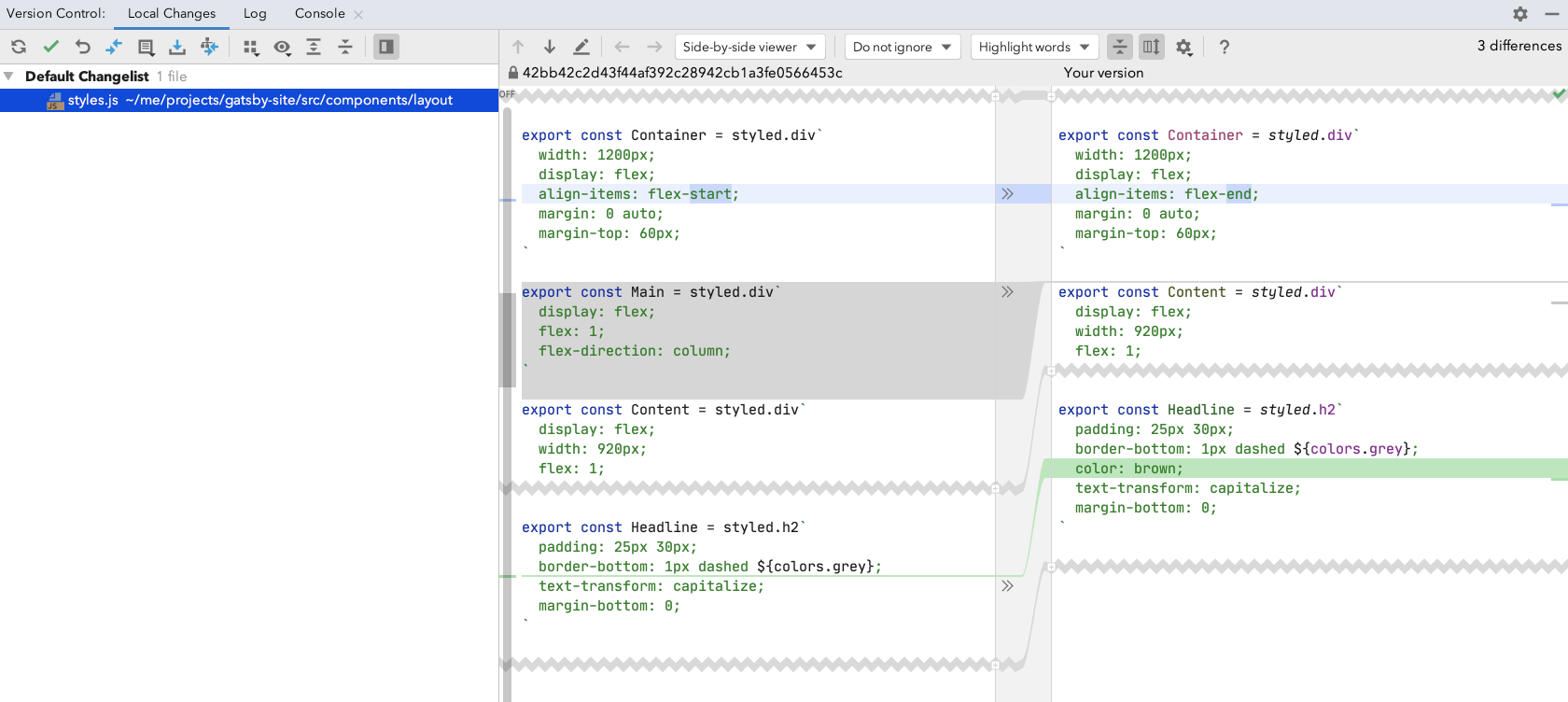 Consider having diff viewer similar to Intellij IDEA · Issue 93593