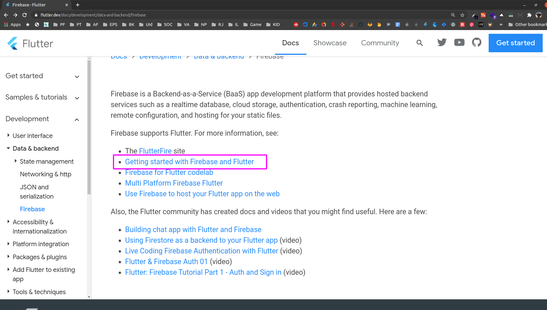 One of the link in flutter.dev firebase docs is broken · Issue #4510 ...