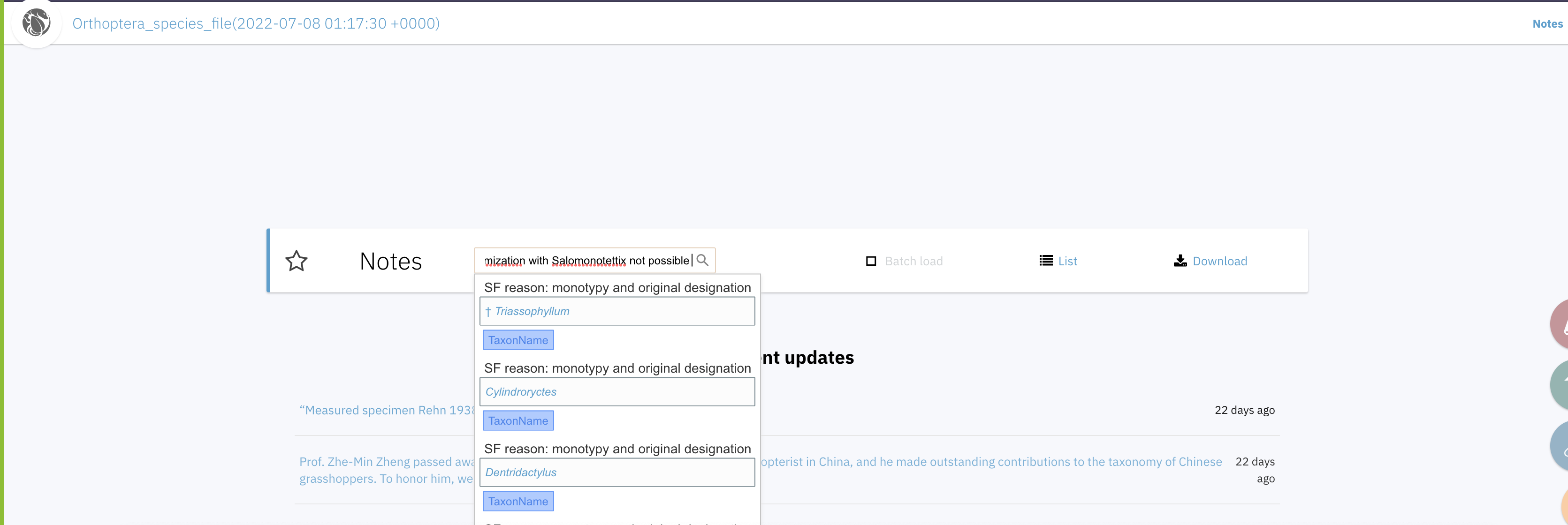Data Notes. The Search is finding some OSF notes but does not find ...