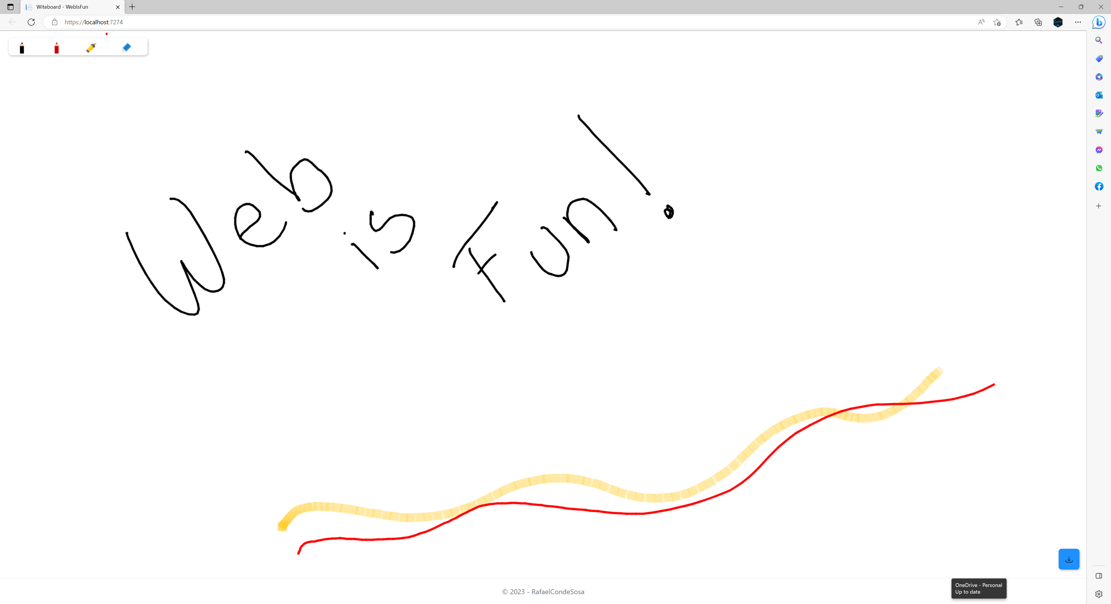 GitHub - CondeSosa/WebIsFun.Whiteboard: Simple whiteboard drawing site