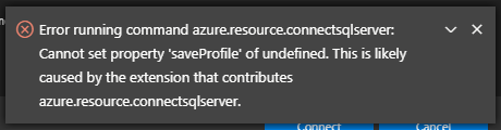 Error when closing Connection Dialog · Issue #10773 · microsoft ...
