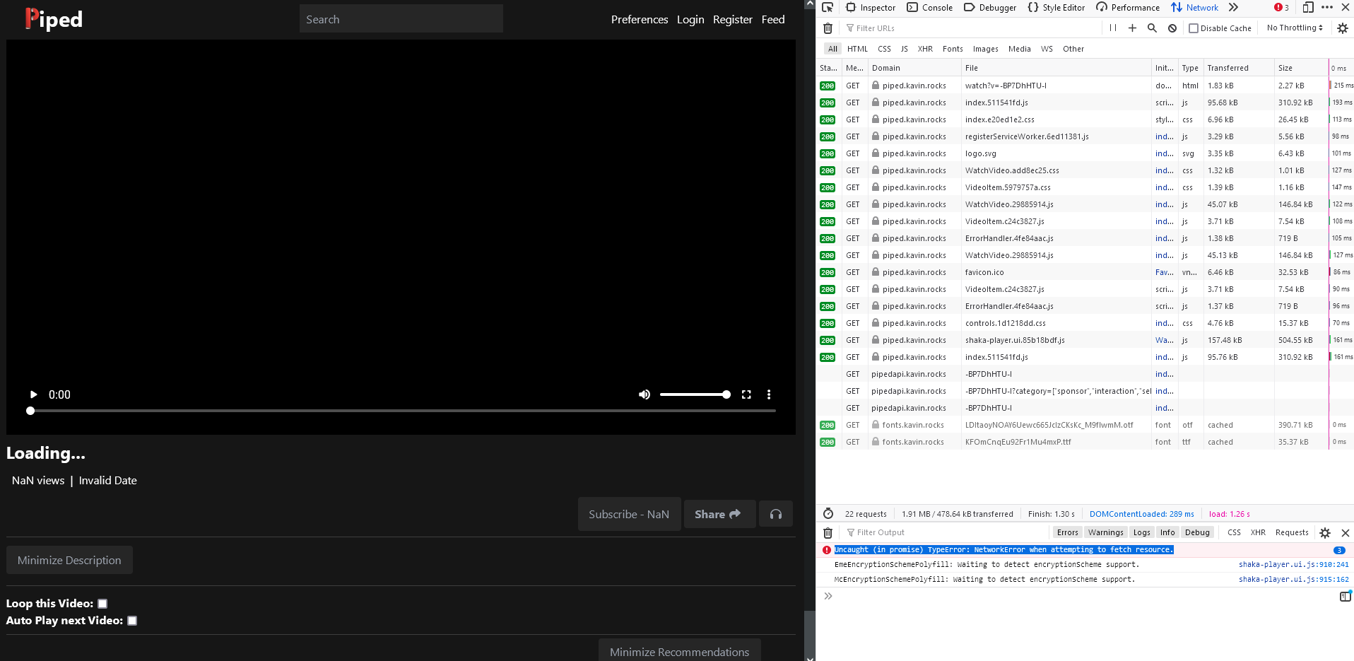 Video id starting with doesn t load issue 1443 teampiped piped