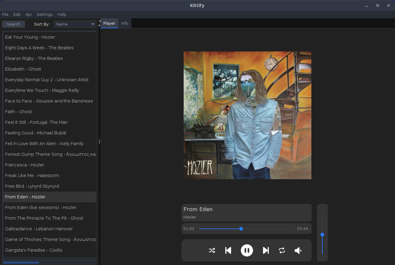 GitHub KDesp73/Kittify An Mp3 Player for Linux and Windows written