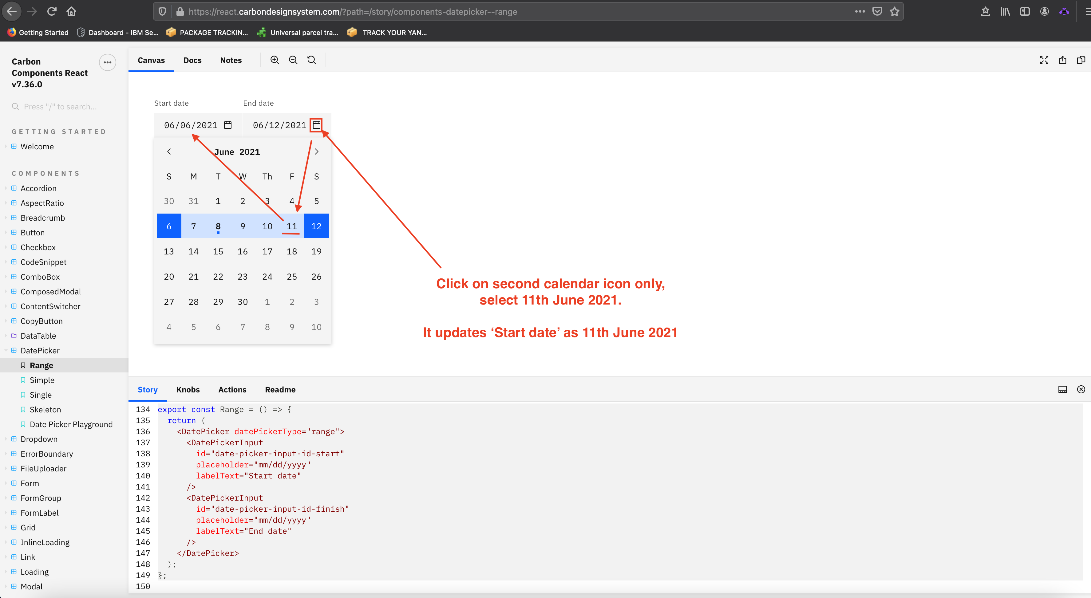 DatePicker Type range On Second Input calendar Icon Click Updates DatePicker Type range On Second Input calendar Icon Click Updates