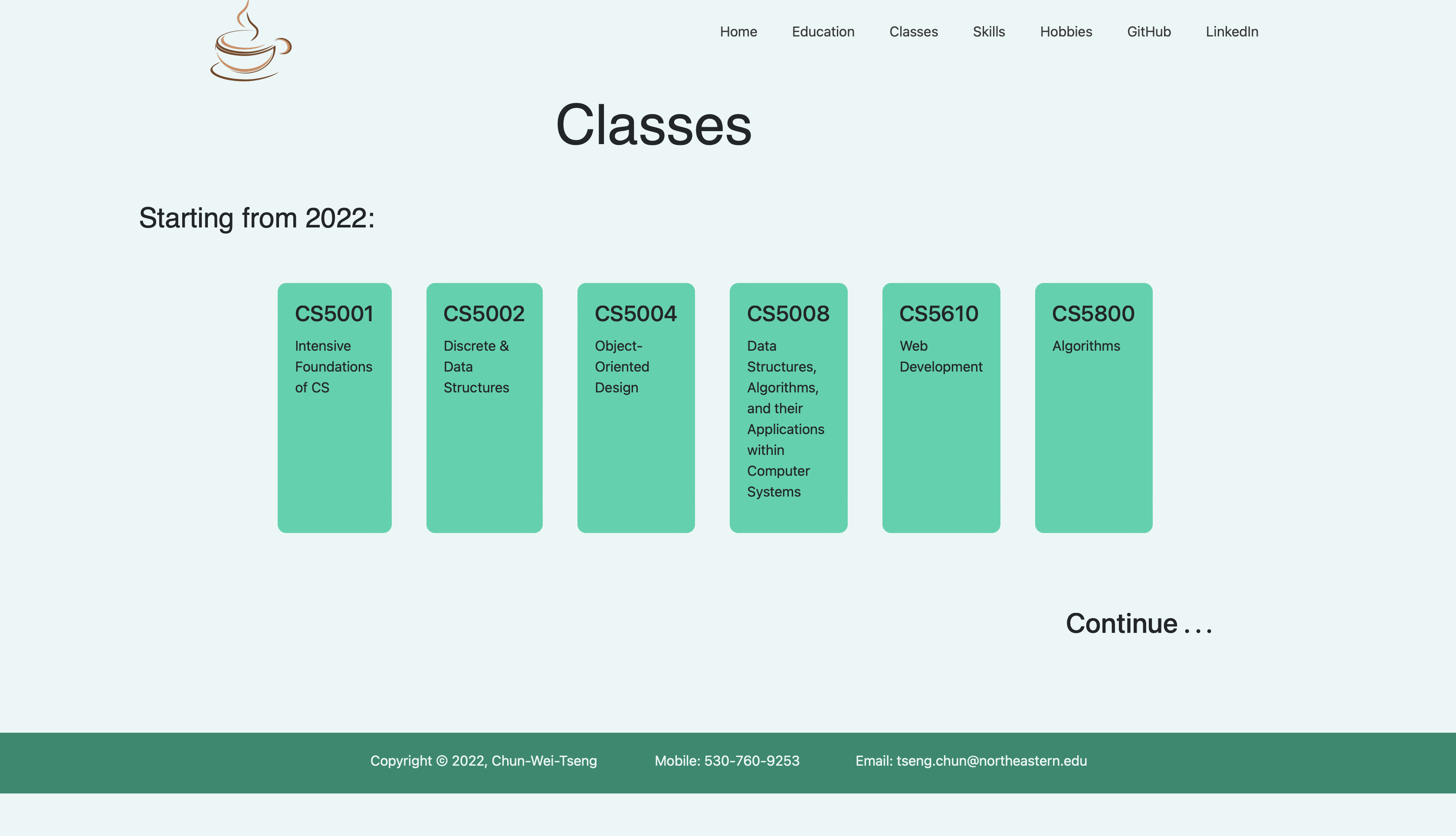 GitHub - Chun-Wei-Tseng/personal-home-page-updated