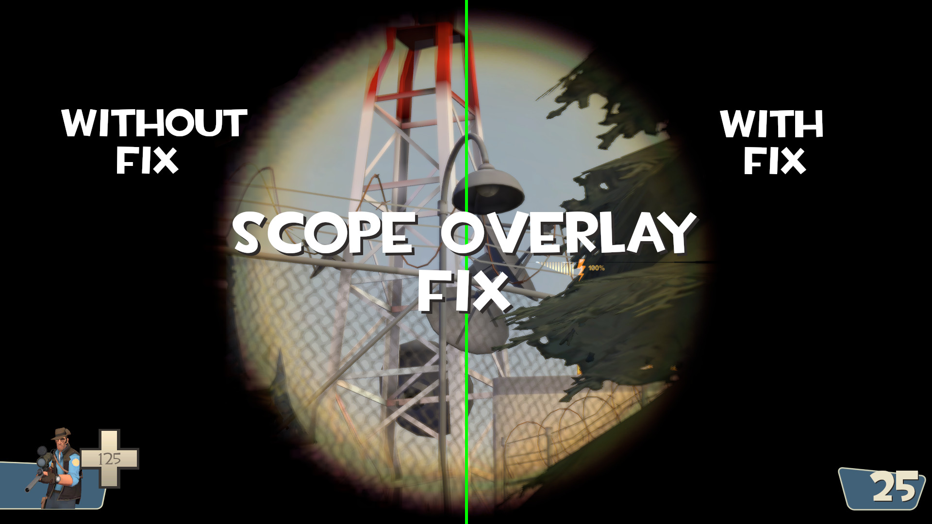 [TF2] Sniper scope is also blurry at low quality texture settings