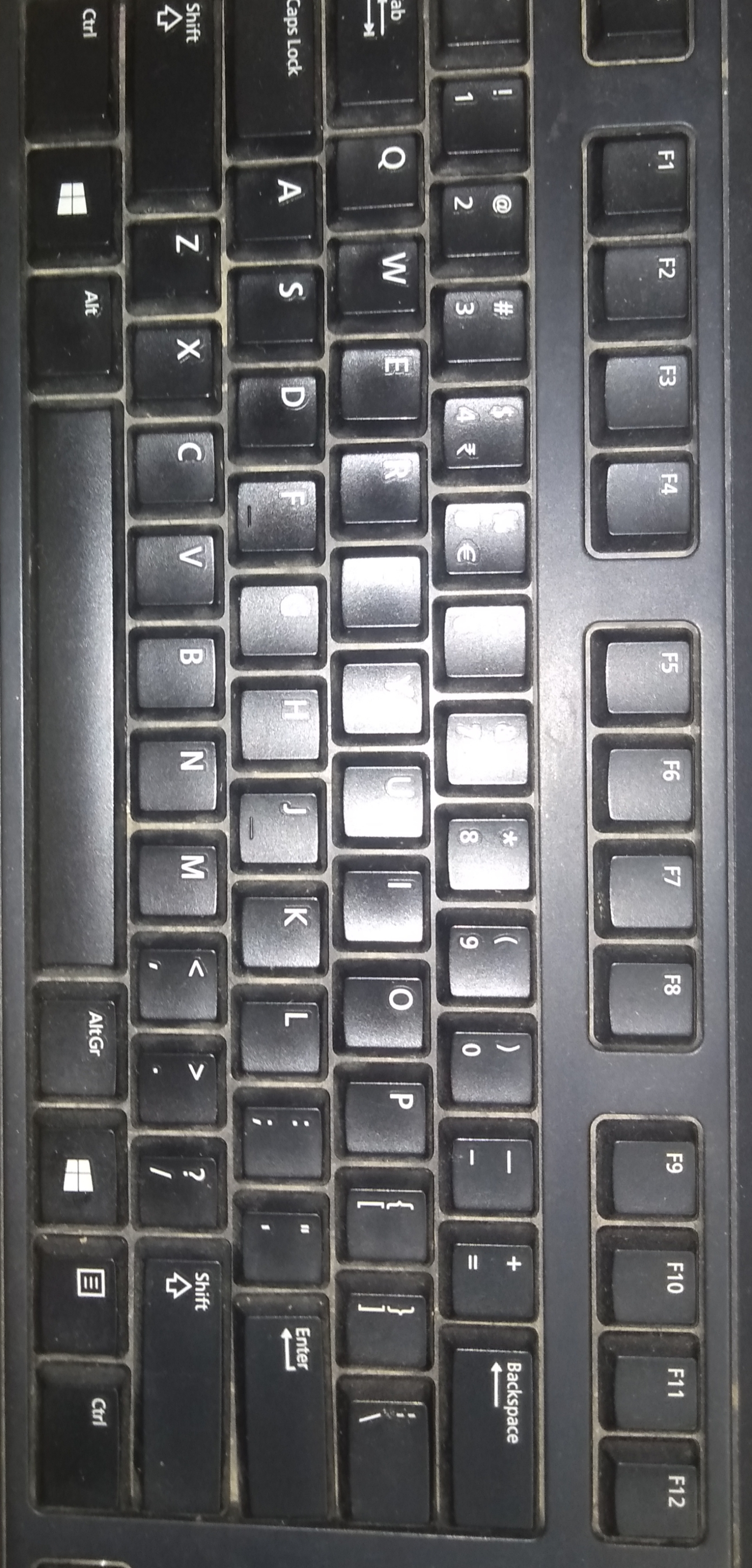 Keyboard with only function keys