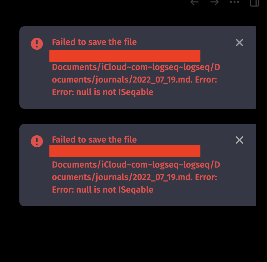 Can not save files when encryption enabled // Error: null is not ...