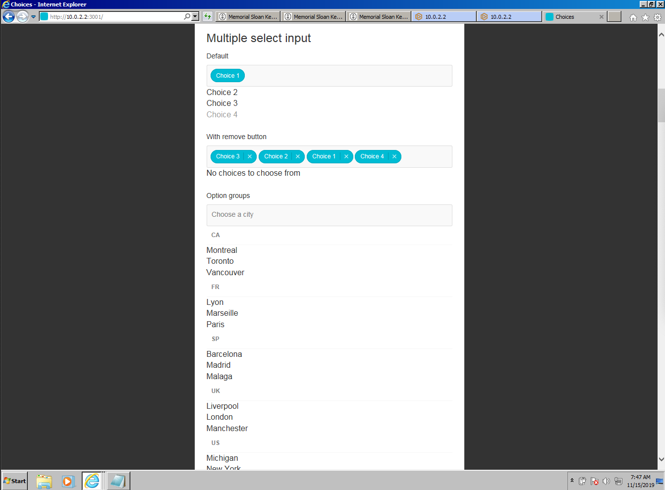 demo page is not working in IE11 · Issue #732 · Choices-js/Choices · GitHub