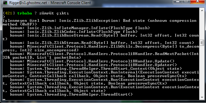 i have a crash problem · Issue #950 · MCCTeam/Minecraft-Console-Client ...