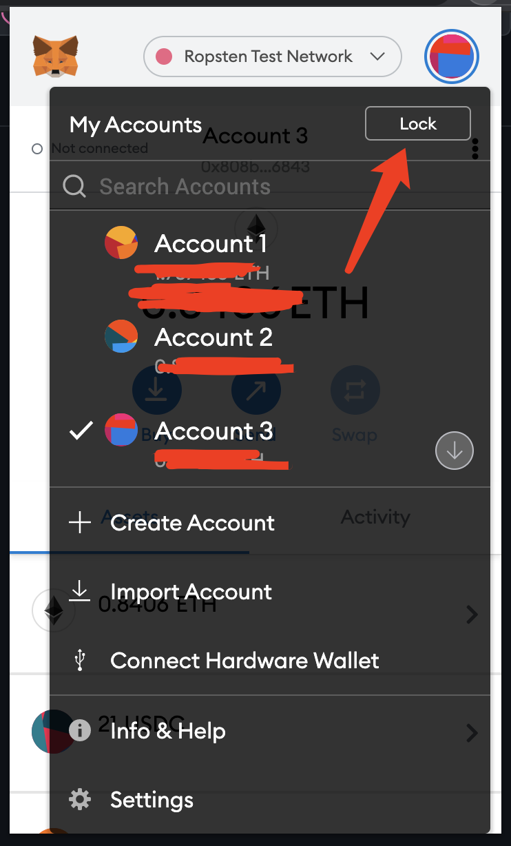 Bug lock/unlock metamask does not trigger accountsChanged event