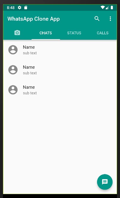 GitHub - mertpamuk/WhatsAppCloneUI