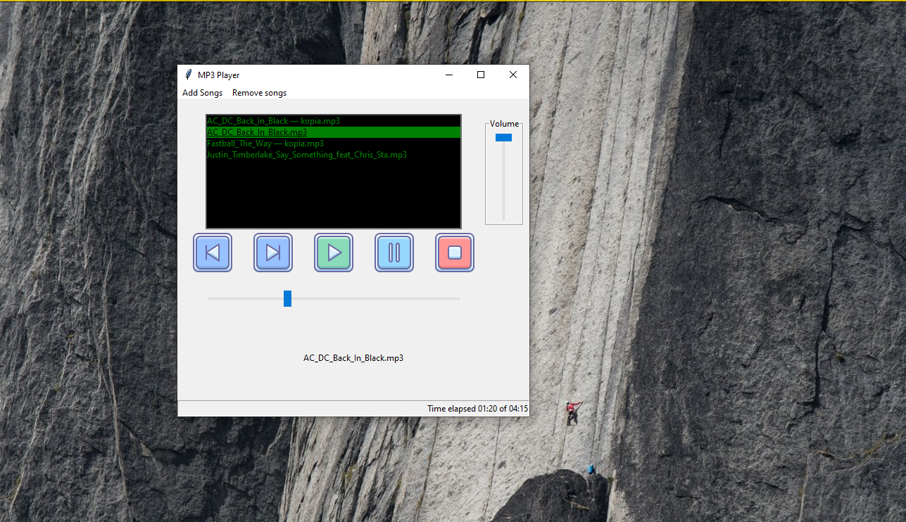 GitHub - AdziuG/MP3Player-in-Tkinter