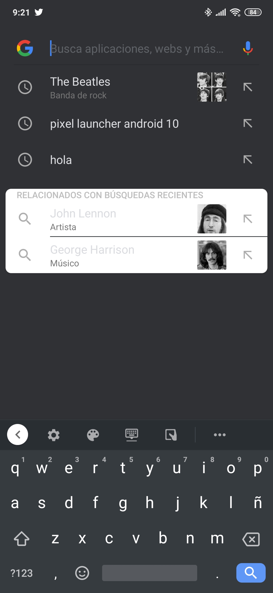Related to recent searches background in dark mode · Issue #14 ...