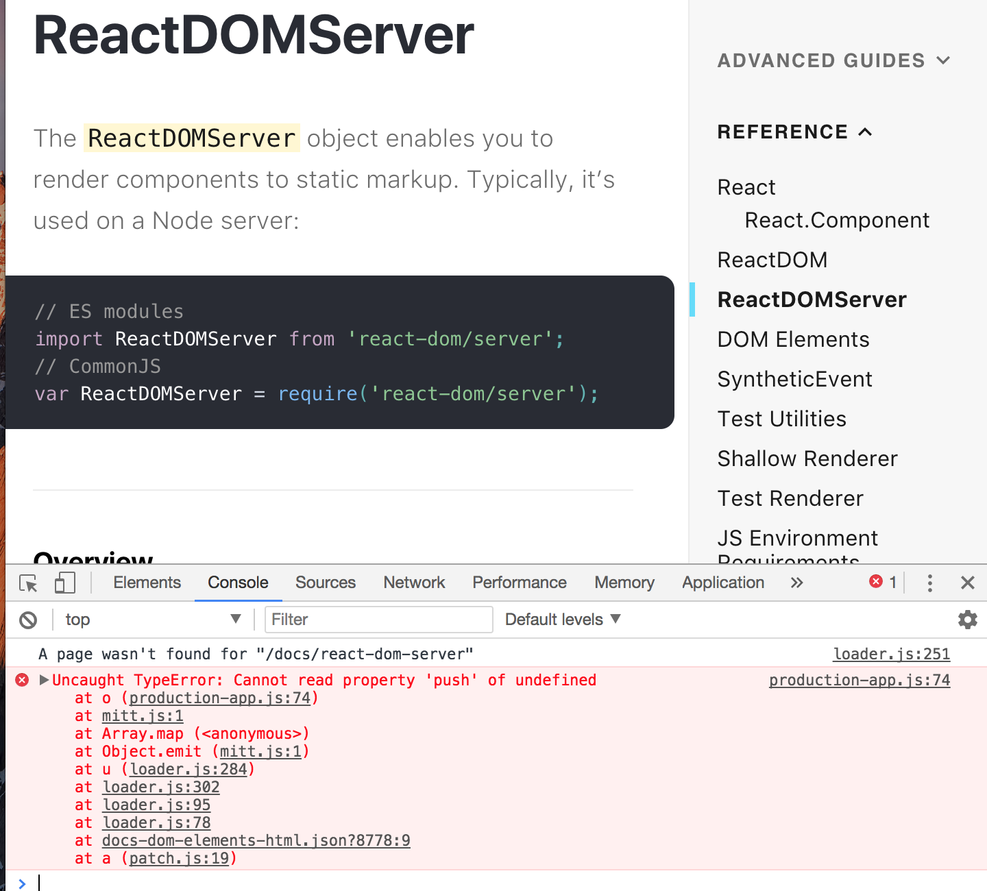 Links in without extension disable navigation · Issue #241 · reactjs ...