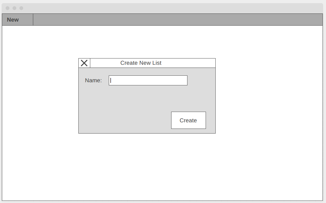 Create new list