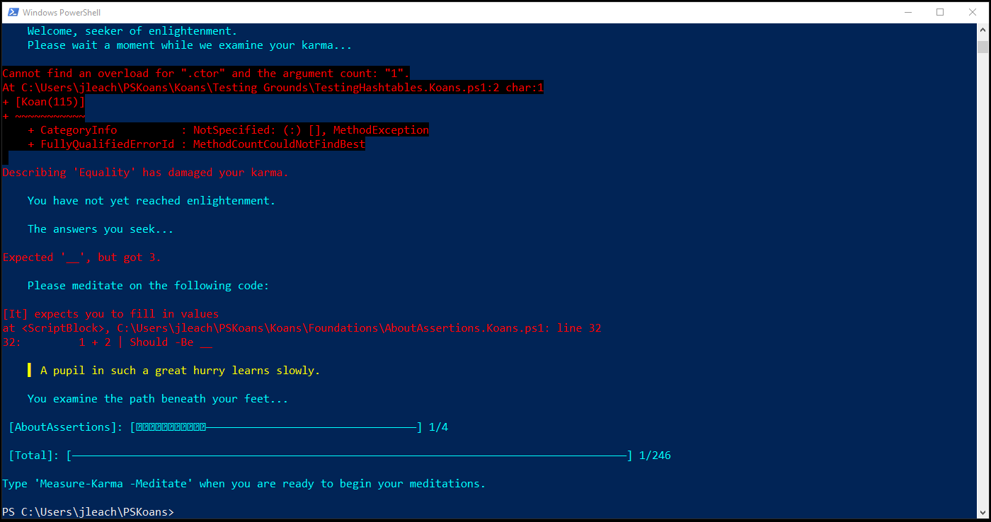 I don't know if this is really a bug but Line 27 in About Arrays keeps ...