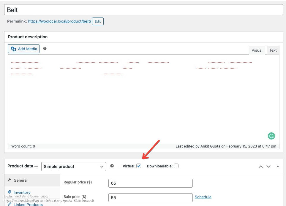 Order details page shows shipping details when a customer purchases a ...