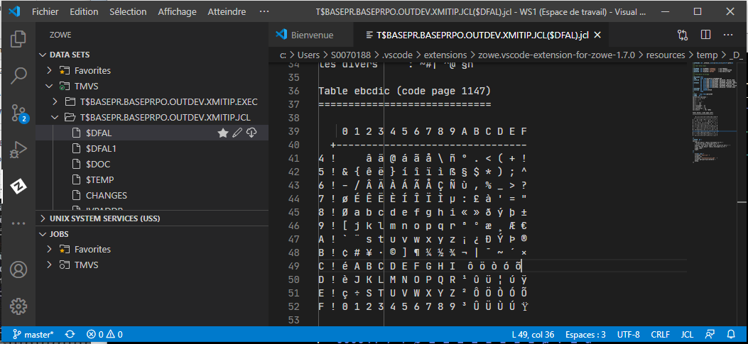 The Ebcdic X Ca Character Ibm 1147 Is Missing After Transfer With Zowe Explorer With Encoding 1147 Soft Hyphen X Ad Not Rendered By Chromium Issue 923 Zowe Vscode Extension For Zowe Github