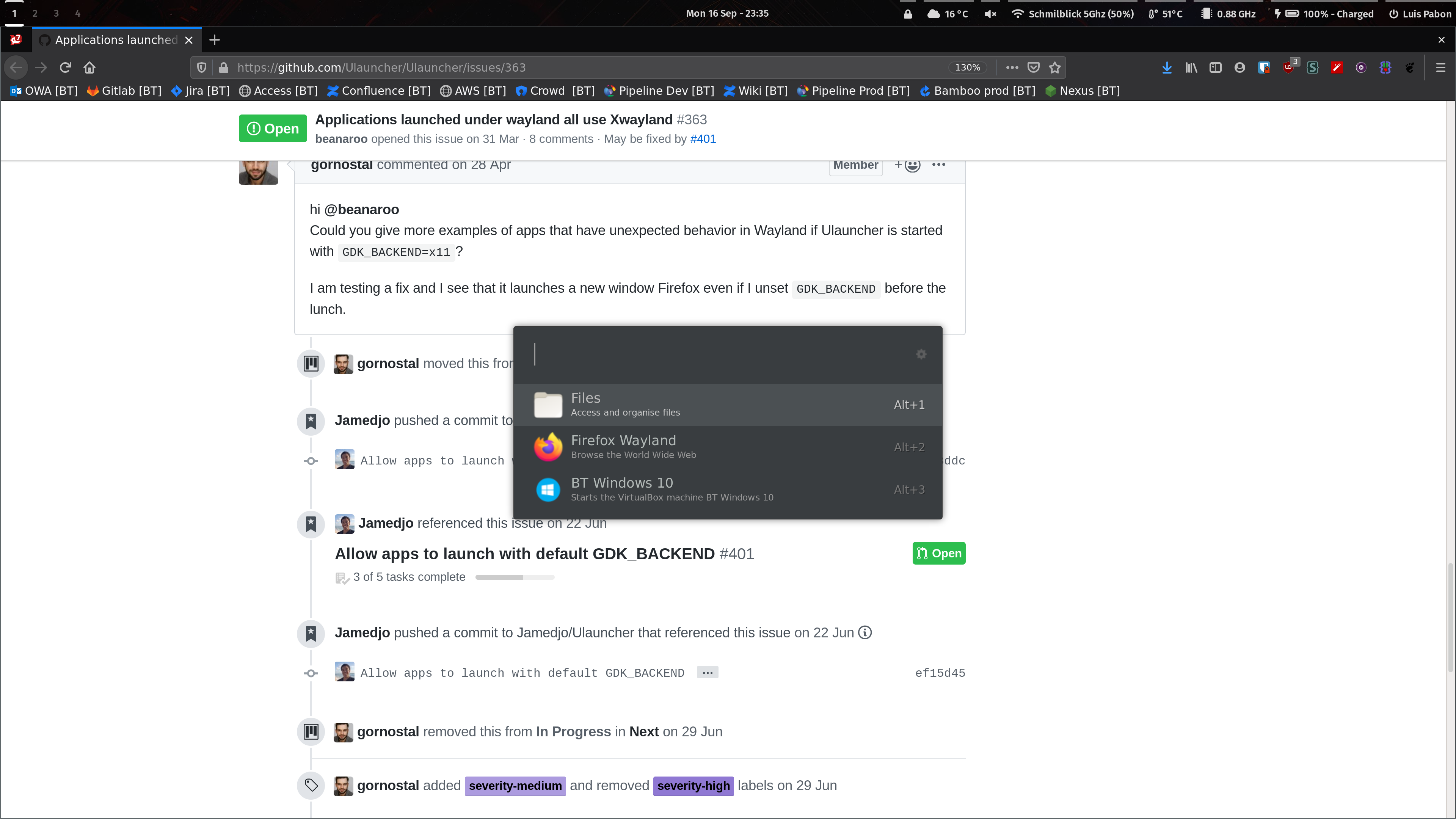 Applications launched under wayland all use Xwayland · Issue 363