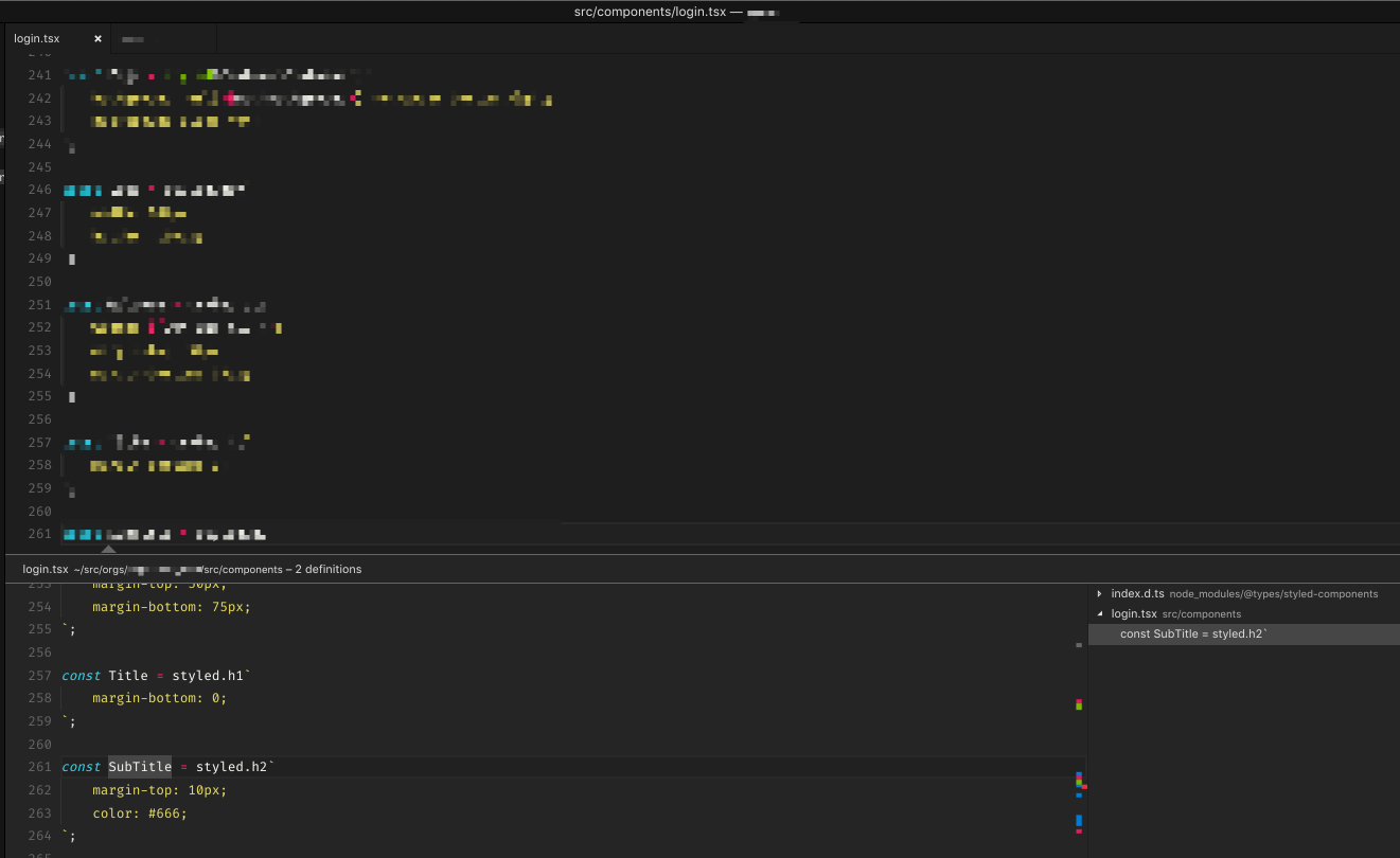 Why is it that sometimes `Go to definition` will go to file AND peek ...