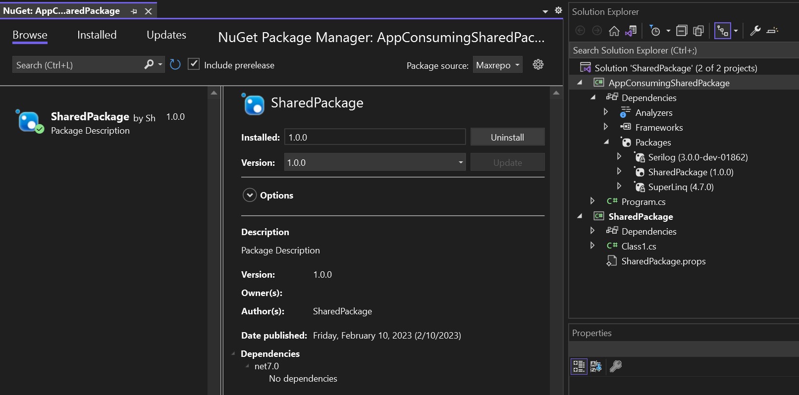 Cannot modify an evaluated object originating in an imported file