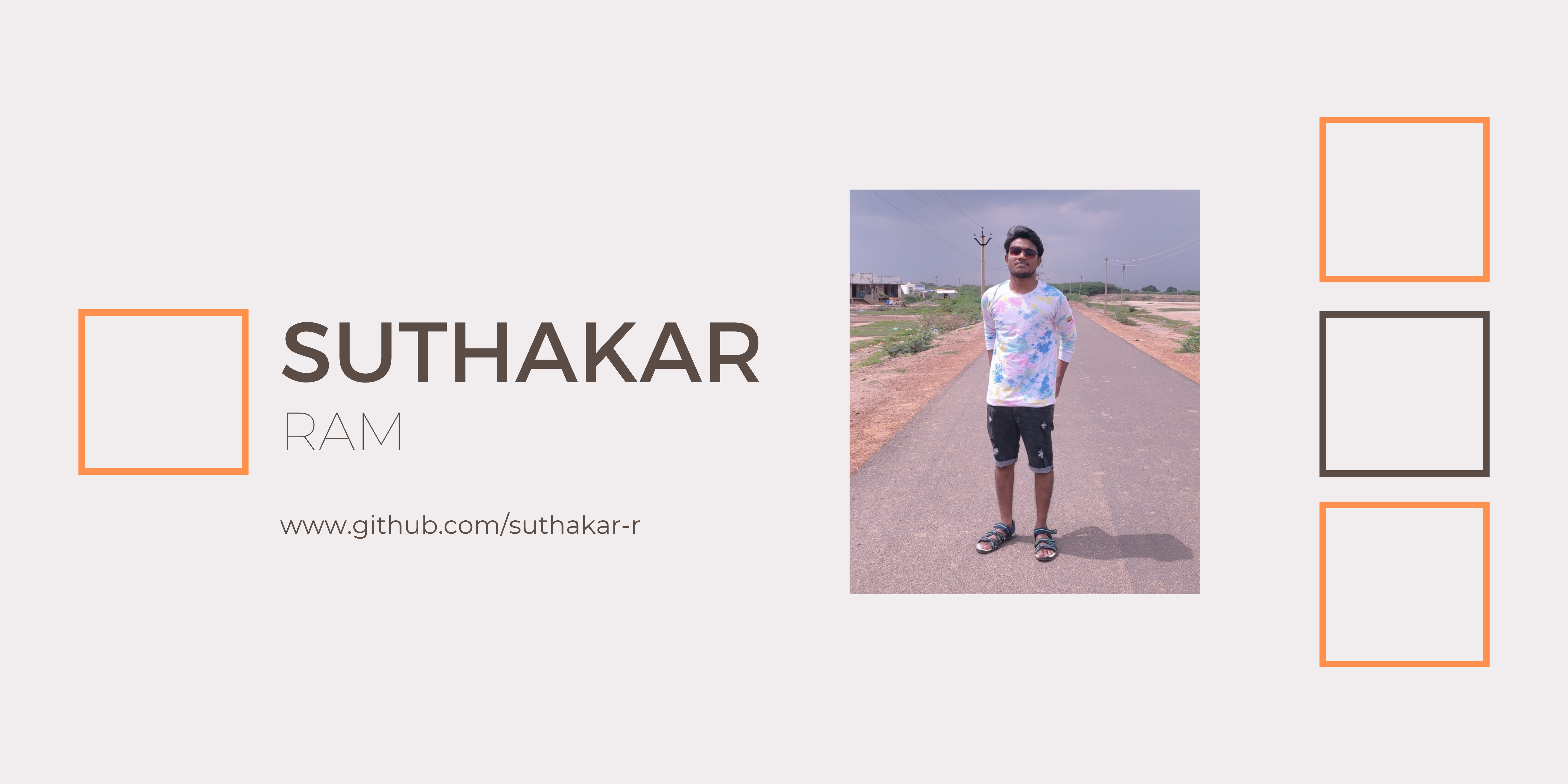 SUTHAKAR-R (SUTHAKAR R) · GitHub