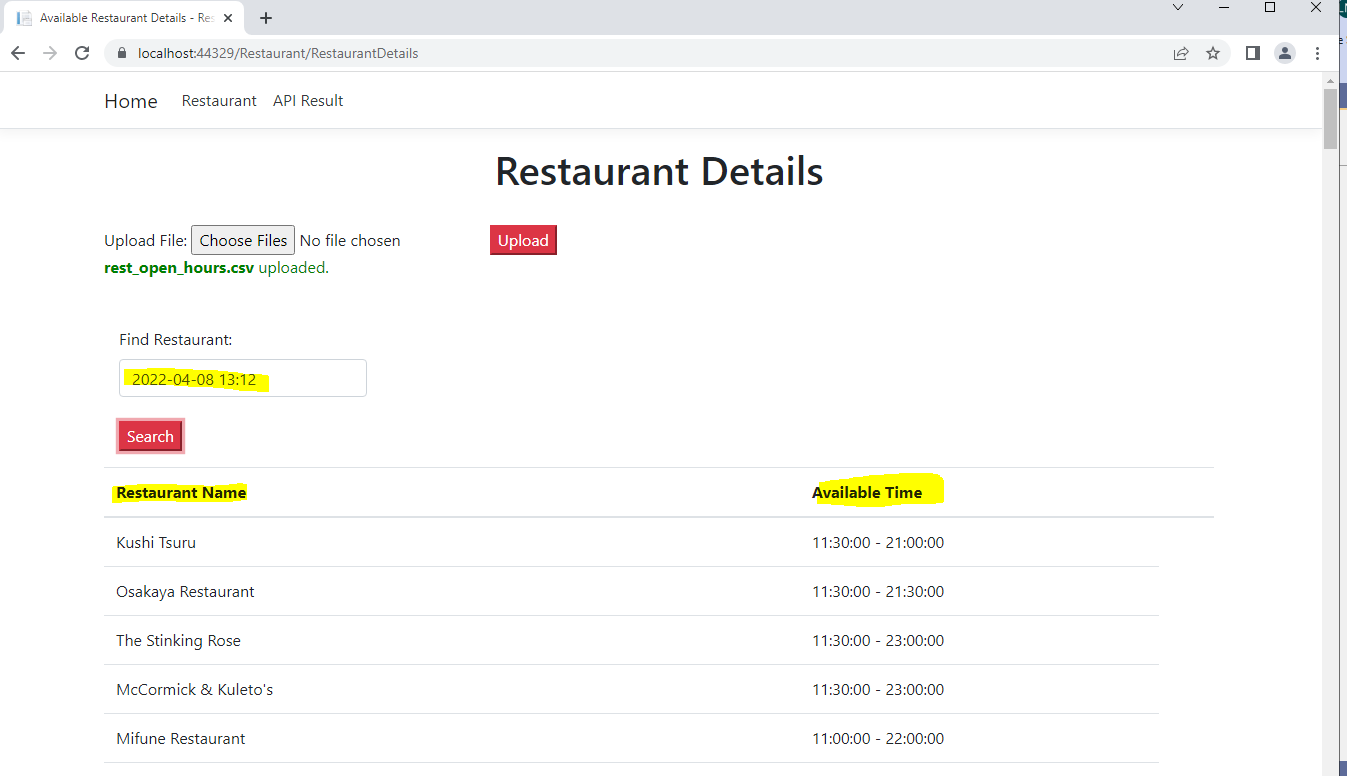 GitHub - Lawrencesoft/RestaurantDetails: To find the available ...