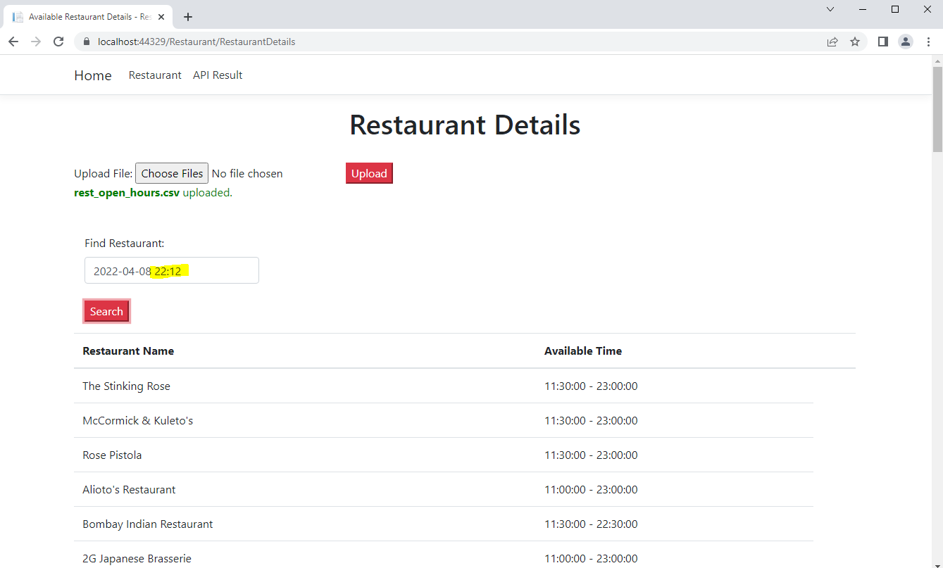 GitHub - Lawrencesoft/RestaurantDetails: To find the available ...