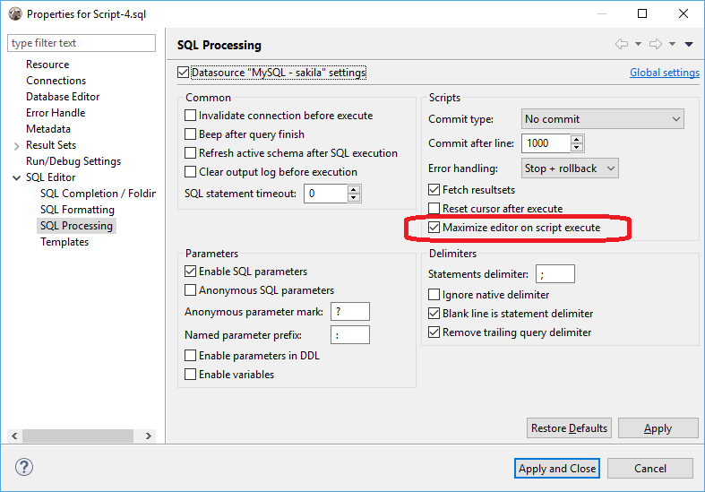 Results panel won't show along side script · Issue #4290 · dbeaver ...