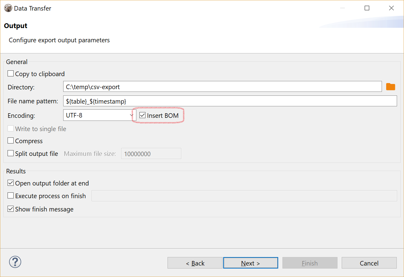 Export: 1st line starts with ï»¿ (EF BB BF) · Issue #5989 · dbeaver ...