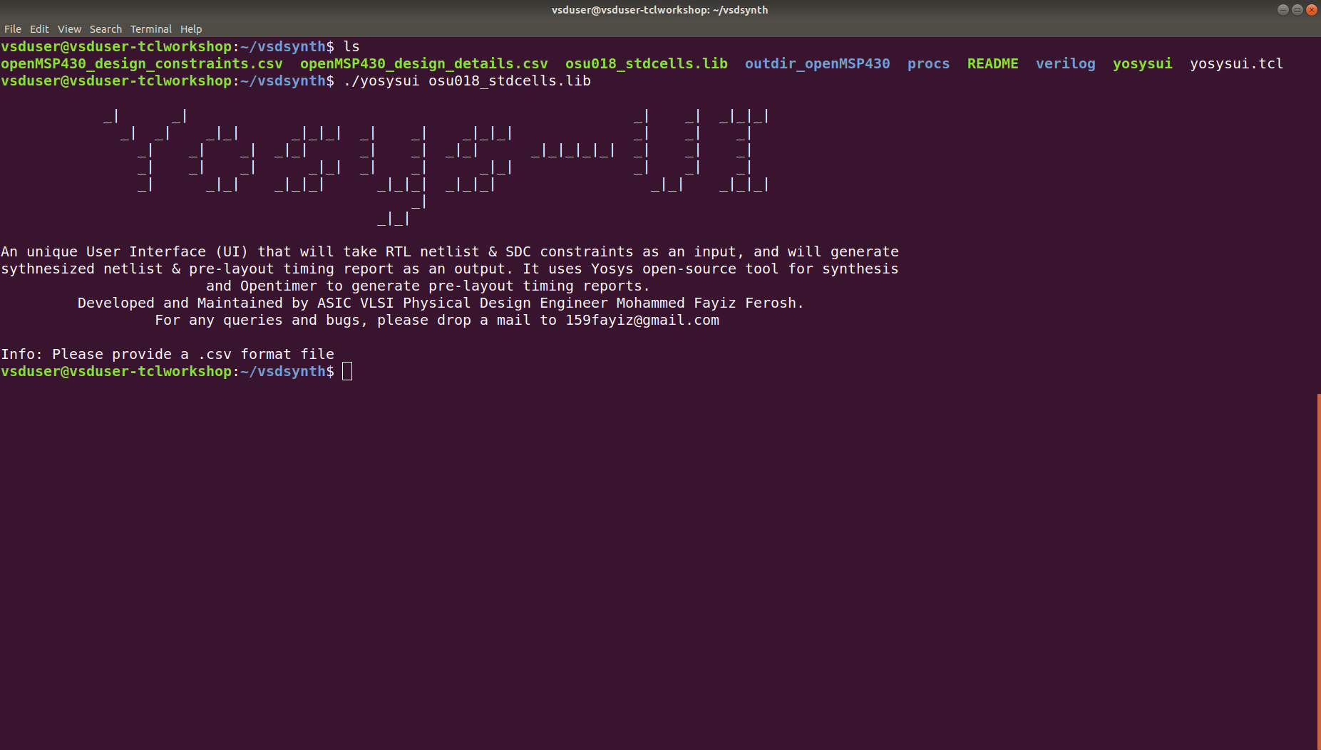GitHub - fayizferosh/yosys-tcl-ui-report: 5 Day TCL begginer to ...