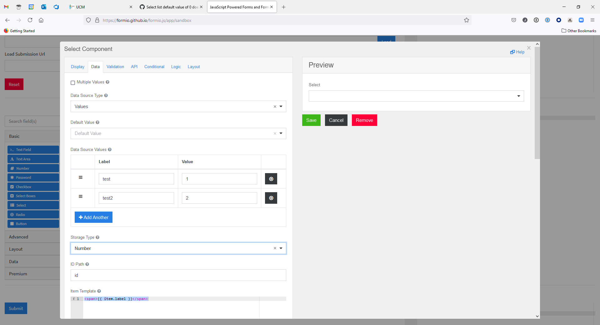 [BUG] select list values re-written · Issue #4137 · formio/formio.js ...