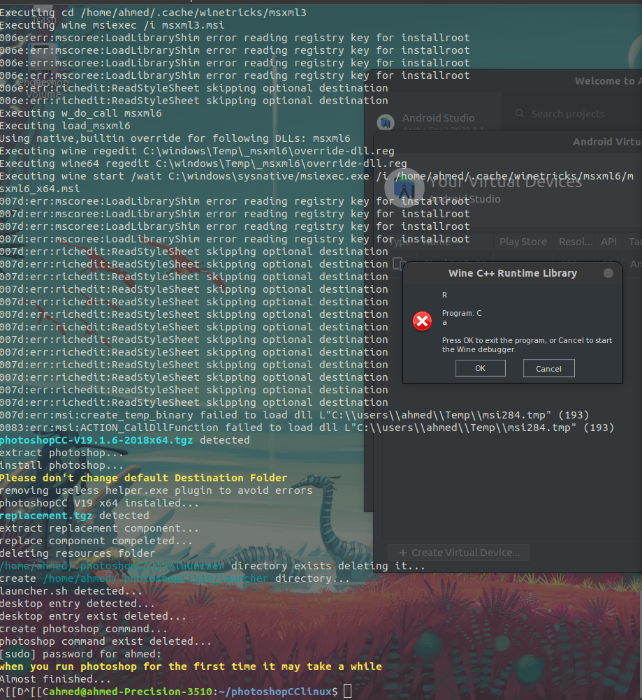 can't start Wine C++ runtime error. · Issue 1874