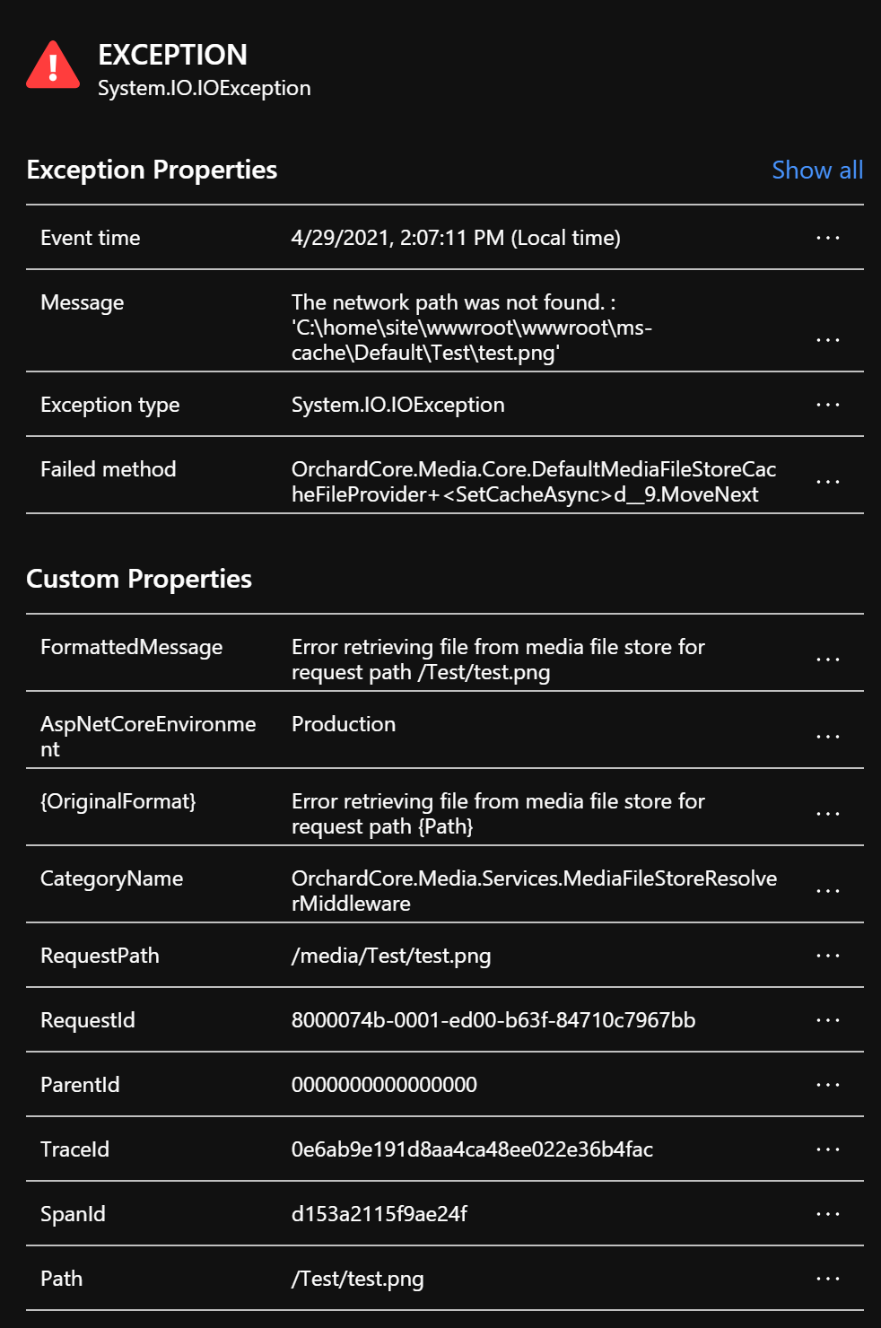 System.IO.IOException inside MediaFileStoreResolverMiddleware · Issue