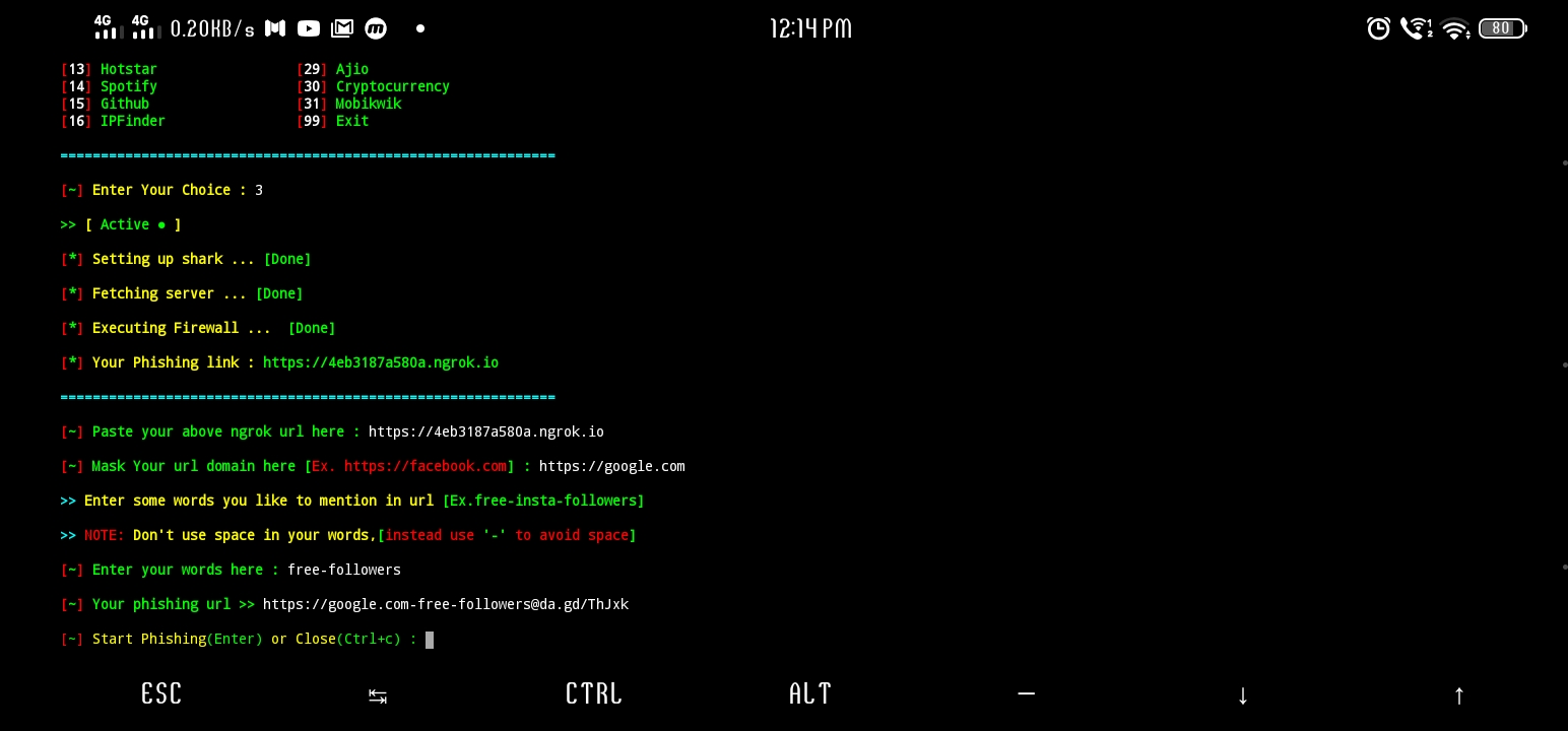 GitHub - devilop-wab/whale-phish: An advanced phishing tool for Termux ...