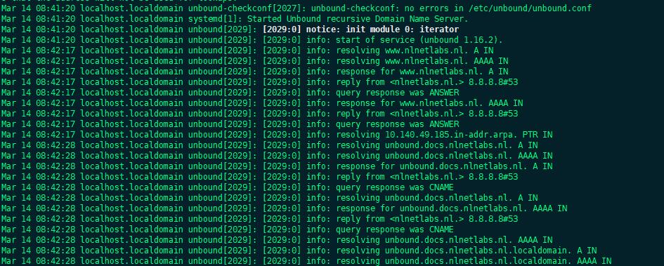 Unbound Forward-Zones Query Esponse Was CNAME Stops Resolving.
